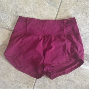 Lululemon Speed Up Short 4” High Rise